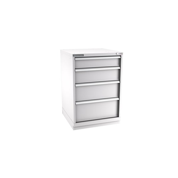 Champion Tool Storage Modular Tool Cabinet, 4 Drawer, Light Gray, Steel, 28 in W x 28-1/2 in D x 41-3/4 in H S18000402ILCFTB-LG